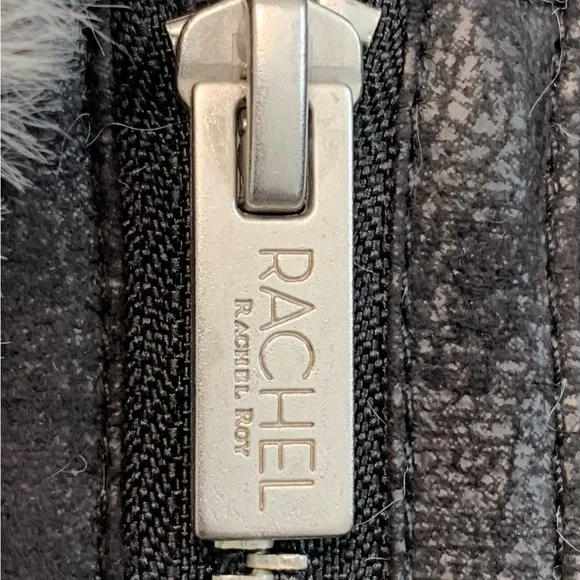 Rachel Roy Suede/Faux Fur Coat - Picture 5 of 5